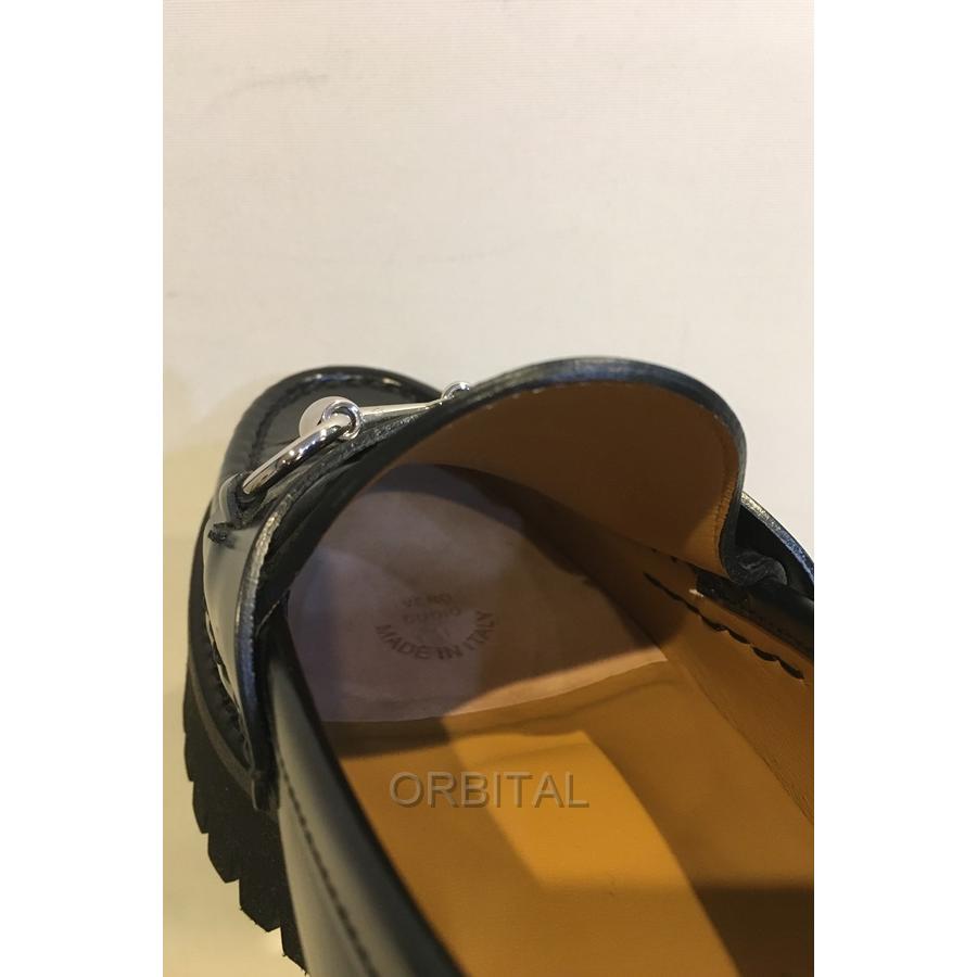 二子玉)GUCCI グッチ ホースビットローファー レザー プラットフォーム