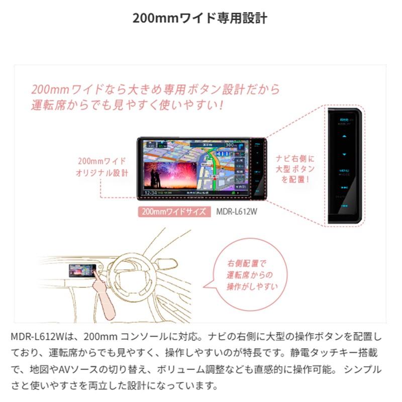 JVCケンウッド（JVC KENWOOD） KENWOOD ケンウッド 彩速ナビ MDR-L612W