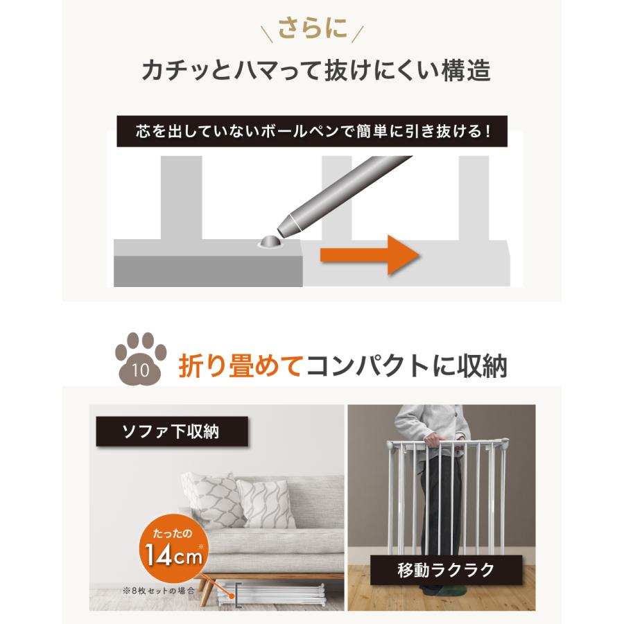 ☆期間限定価格 3/11まで☆ ペットケージ 折りたたみ 【2年保証】 6枚