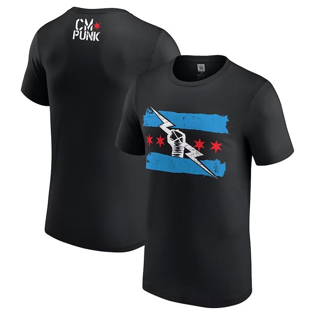 CMパンクモデル海外取寄 WWE AUTHENTIC Tシャツ RETURN OF CM PUNK T