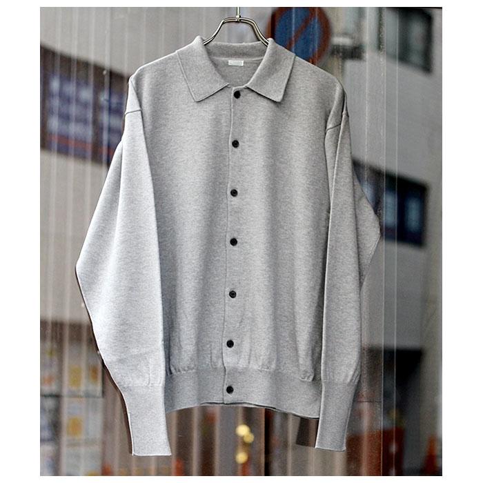 アプレッセ A.PRESSE コットン ニット ポロカーディガン Cotton Knit