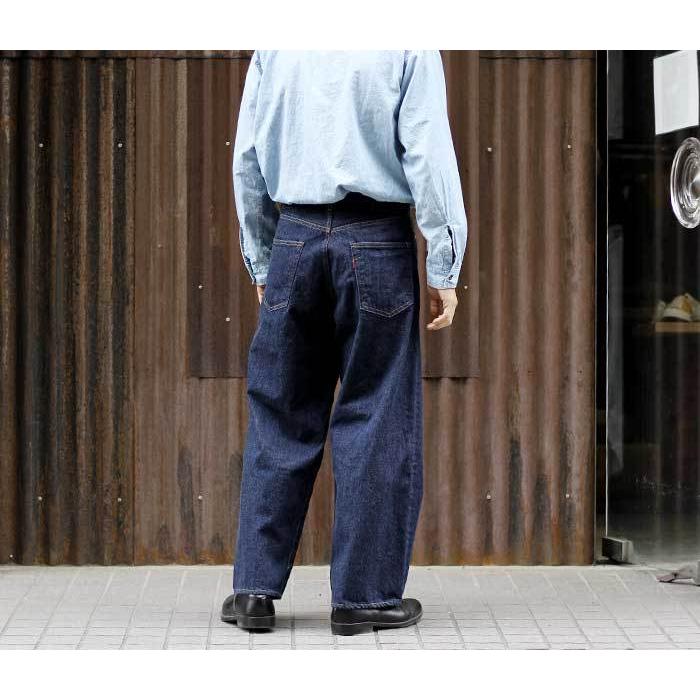インテリム INTERIM バギー デニム ジーパン 40s MIL BAGGY ZIPPED