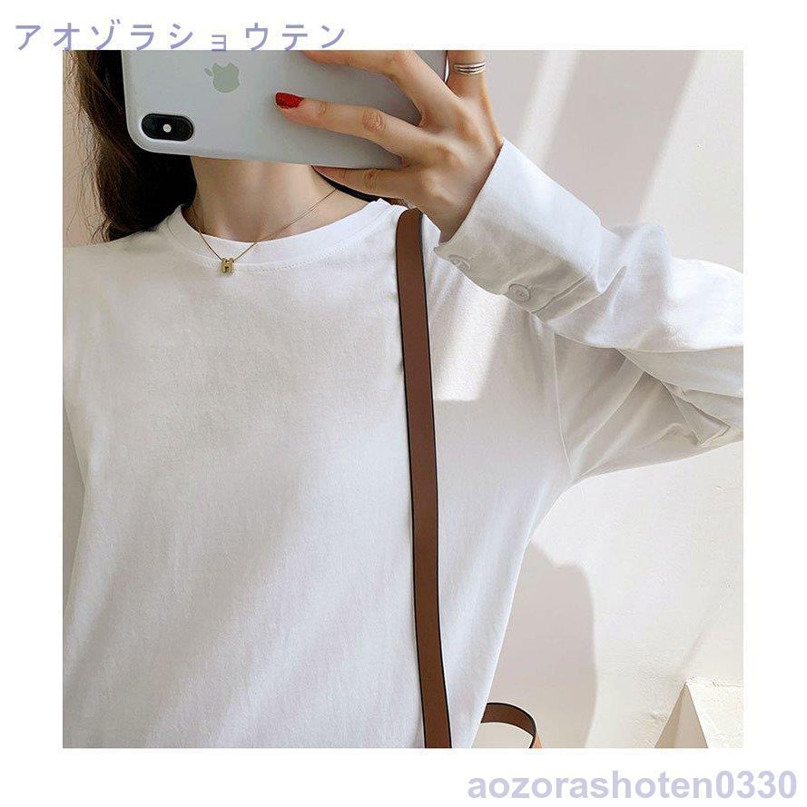 ロンT レディース トップス オールシーズン Tシャツ 長袖 カットソー