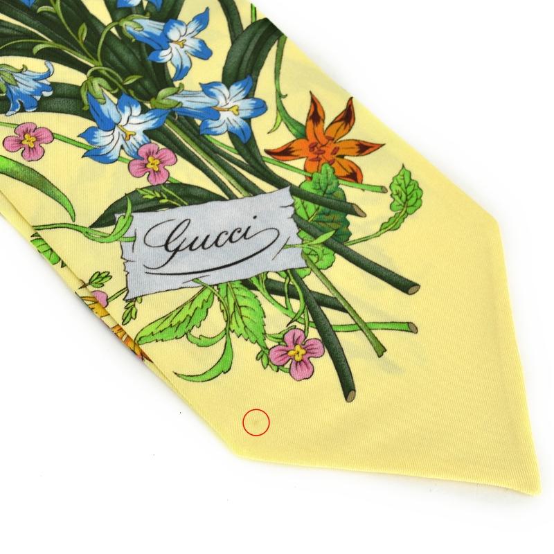 GUCCI（グッチ） スカーフ フローラプリント シルクネックボウ 733434