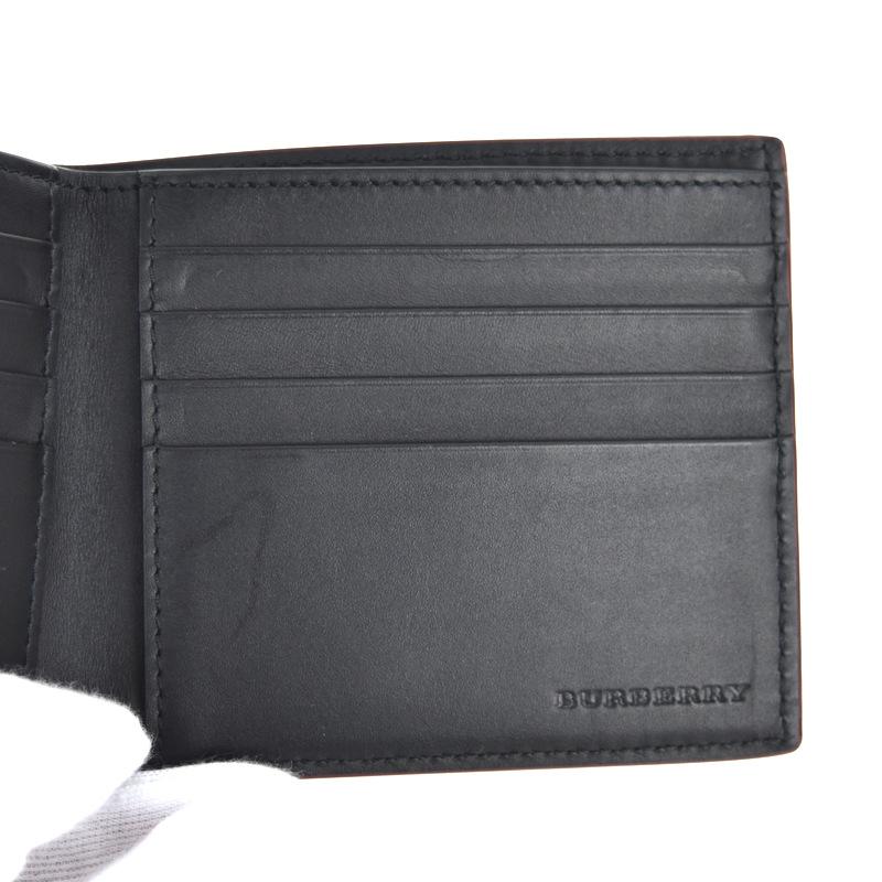 BURBERRY（バーバリー） 財布 レザー 二つ折り財布 札入れ コンパクト