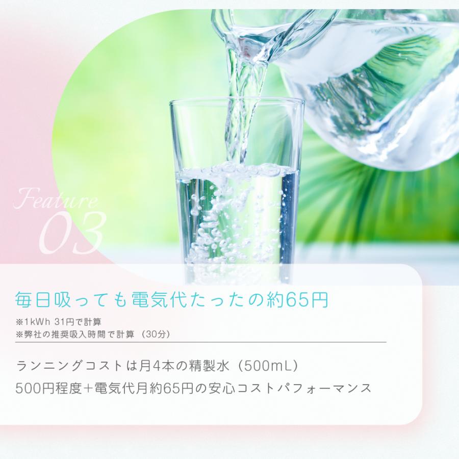 水素吸入器 毎分300ml 高濃度水素生成吸入器 水素吸入 酸素同時吸入毎