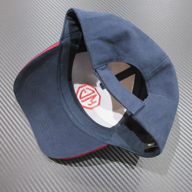 MG CAR CLUB ベースボールキャップ ネイビー/レッドロゴ : AC MINDS