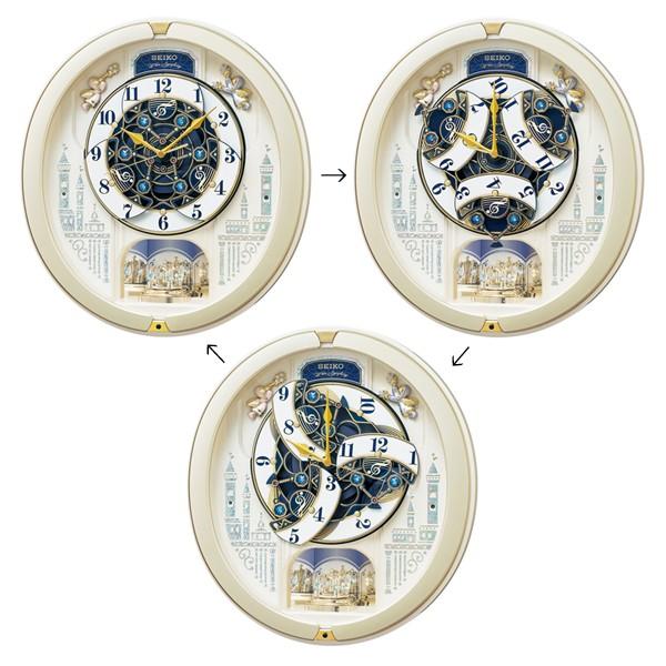 SEIKO（セイコー） 電波掛け時計 からくり時計/回転飾り メロディ付き
