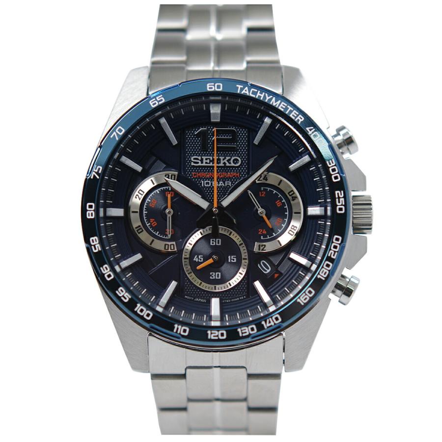 SEIKO（セイコー） 腕時計 クオーツ クロノグラフ 100M防水 ネイビー