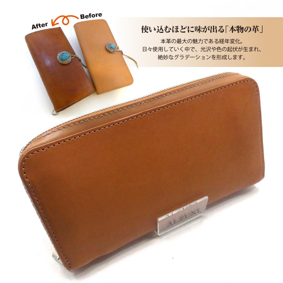 ラウンドファスナー 長財布 大 BIG サドルレザー ロング 大きい デカい