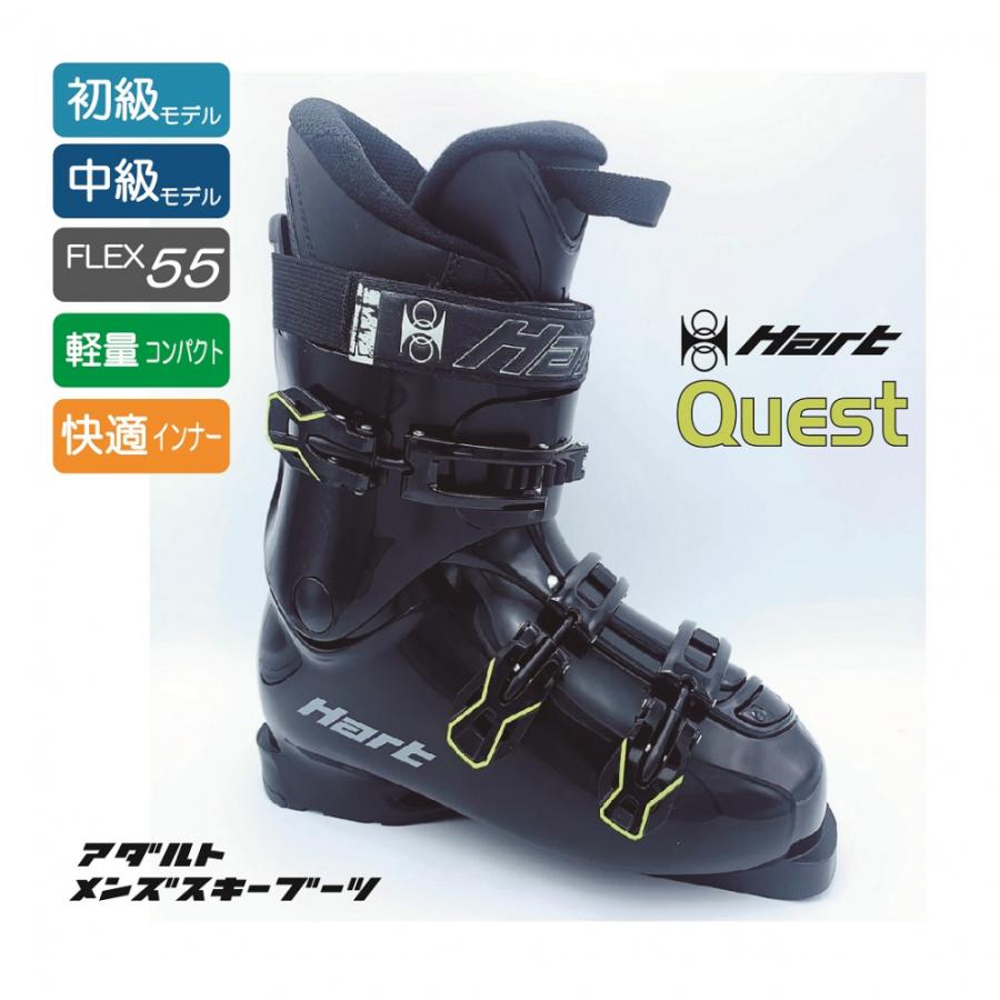 Hart（ハート） QUEST 22-23年モデル メンズ スキー ブーツ : ブラック