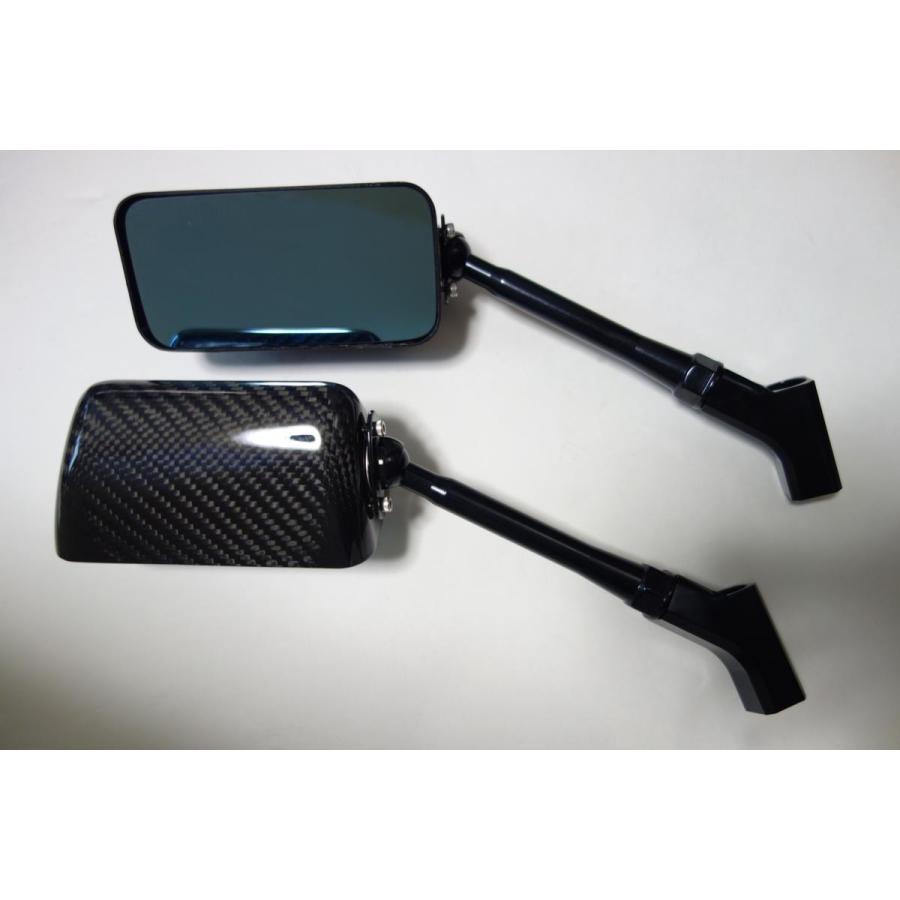 SIMOTA正規品】カーボンバックミラー 【135mm・ブルーレンズ】 正ネジ