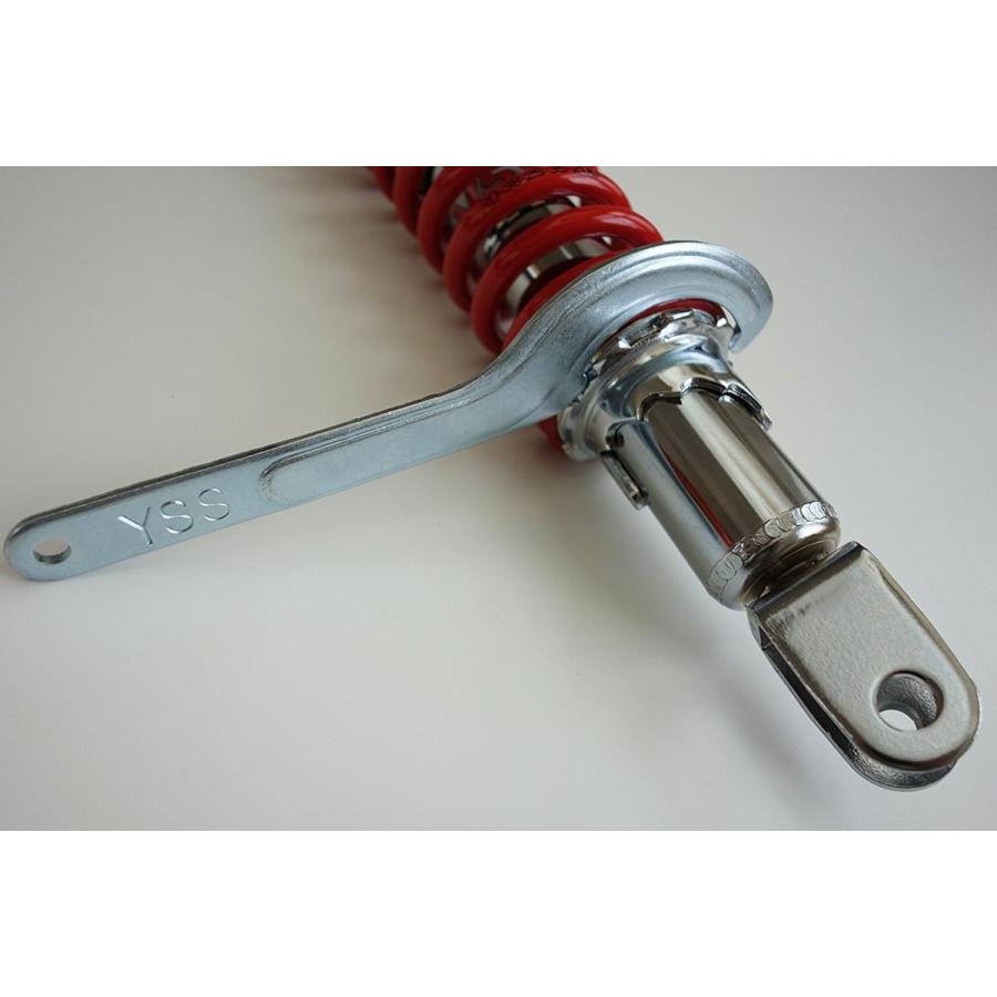 YSS ライブディオ リアサスペンション クローム/レッド 310mm 5段階式