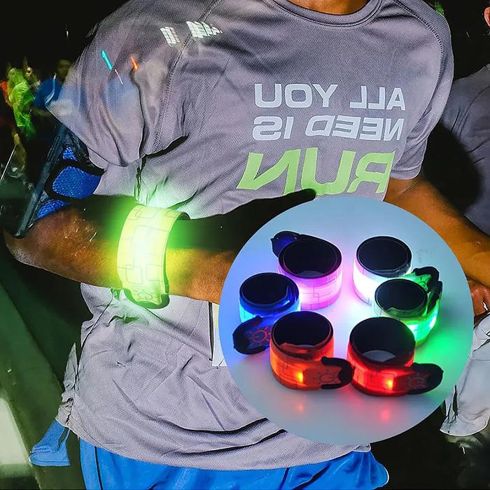 ランニング ライト LED スラップバンド 光る アームバンド リスト