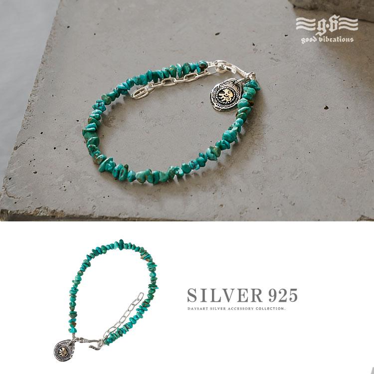 good vibrations ブレスレット メンズ ターコイズ シルバー925
