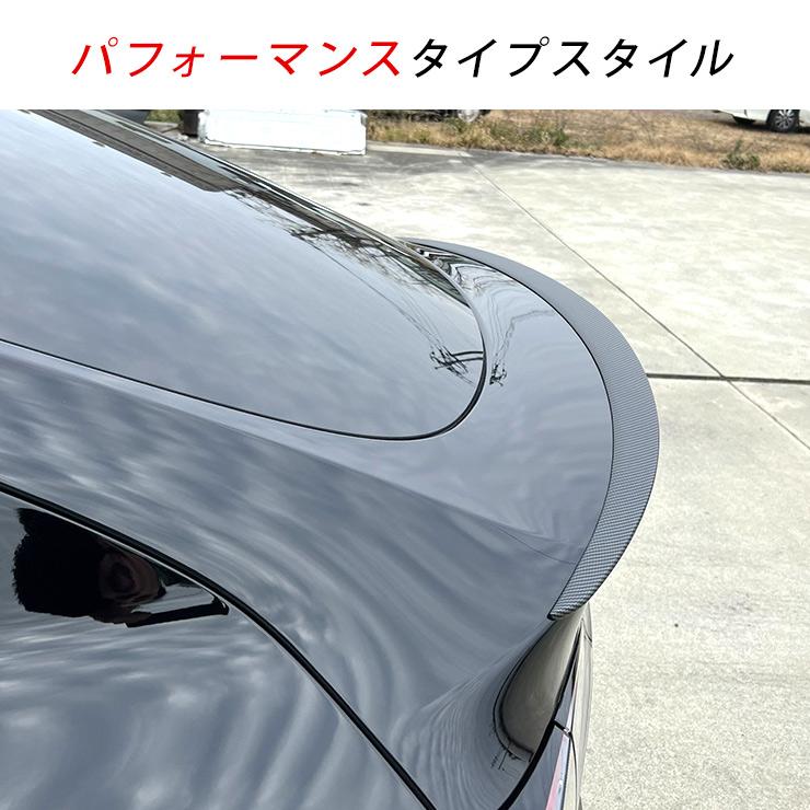 テスラ モデルY リアウイング スポイラー カーボン調ブラック Tesla