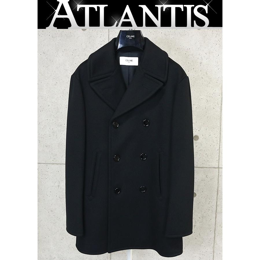 CELINE 銀座店 セリーヌ 美品 エディスマリン カシミヤ Pコート