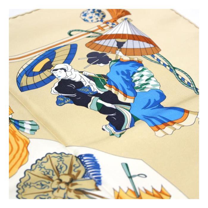 HERMES（エルメス） カレ90『UBRELLES ET PARAPLUIES 日傘と雨傘』大判