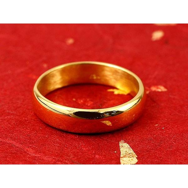 ジュエリー工房アトラス 24金 指輪 メンズ 純金 リング 太め ゴールド