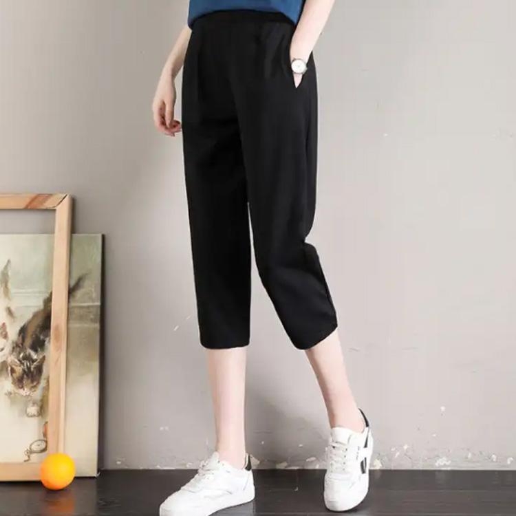 涼しい クロップドパンツ レディース ズボン テーパードパンツ 夏 接触