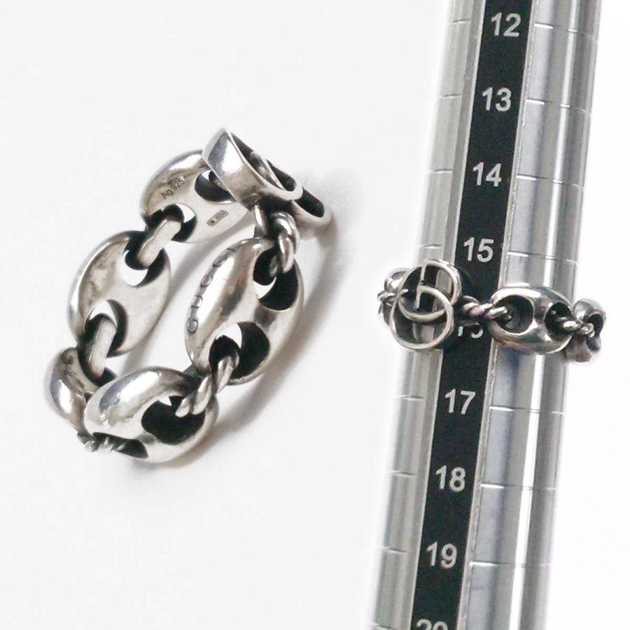 GUCCI（グッチ） 【美品】グッチ ダブルGマリーナチェーンリング
