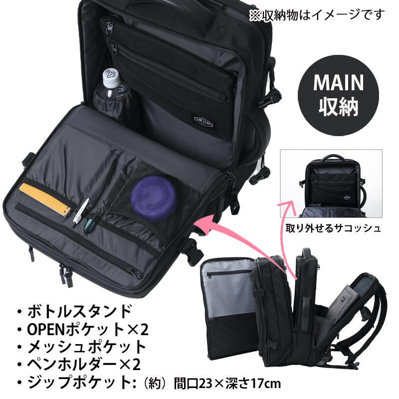 SIMCLEAR（シムクリア） ビジネスリュック ツナグバッグ スクエア