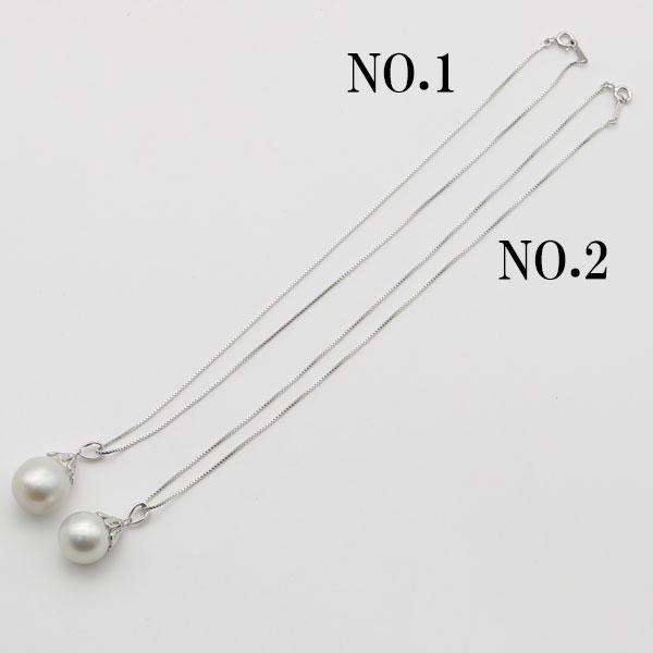 真珠 パール ネックレス 南洋白蝶真珠 ペンダント 13mm-15mm グレー