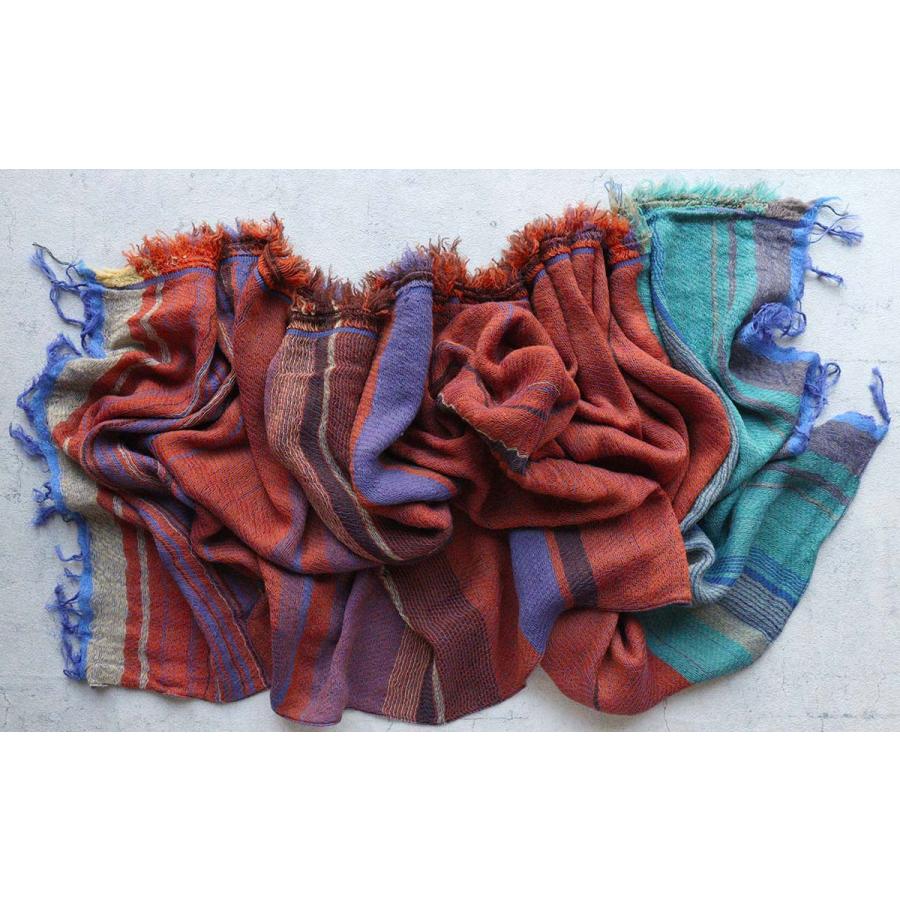 tamaki niime 播州織 ウールコットンショールM roots shawl MIDDLE 55