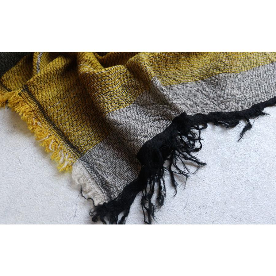 tamaki niime 播州織 ウールコットンショールM roots shawl MIDDLE 55