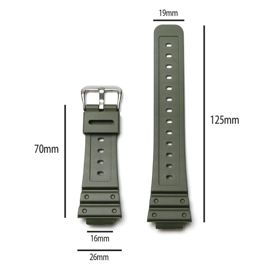 CASIO G-shock GA-2100 】ベルト 交換ベルト カスタム ウレタンベルト
