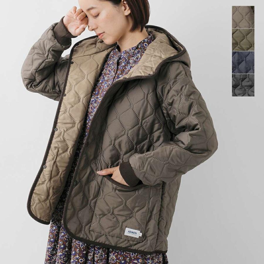 ARMEN（アーメン） ヒートキルト オーバーサイズ フーデッド