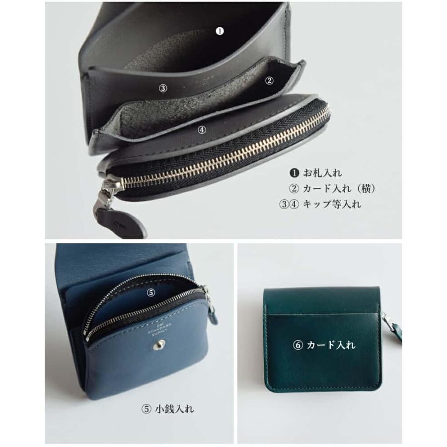 STANDARD SUPPLY（スタンダードサプライ） レザー フラップ ウォレット