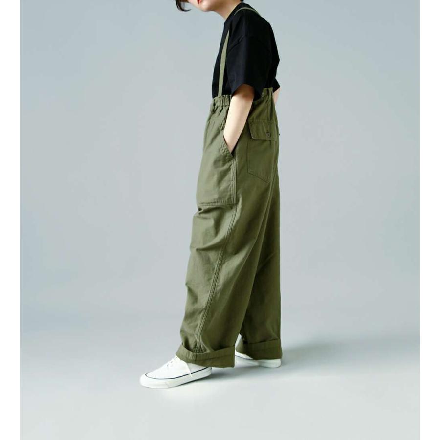 LENO リノ コットン ベイカー サロペット BAKER SALOPETTE FADE leno
