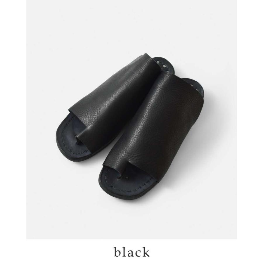 ポルタユ Portaille レザー アッパー トング サンダル Sab thong