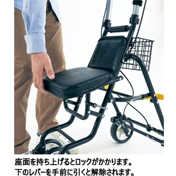 シルバーカー テノール EVO クロコダイルBK 男性向 島製作所