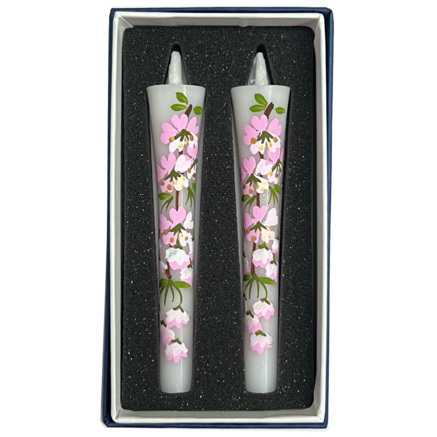 淡路梅薫堂 絵ろうそく4月のお花桜「サクラ」。花ろうそく 花蝋燭 絵