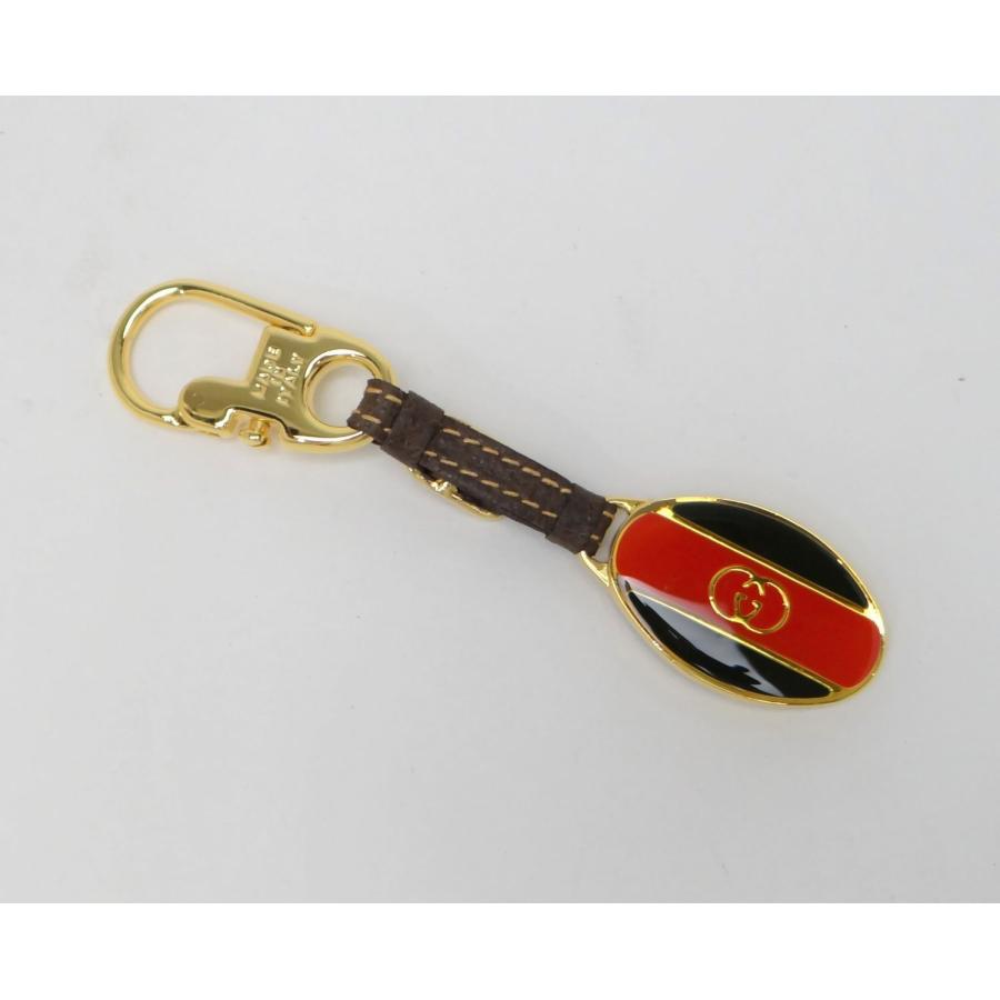 GUCCI（グッチ） オールドグッチ GG シェリー レザー キーホルダー