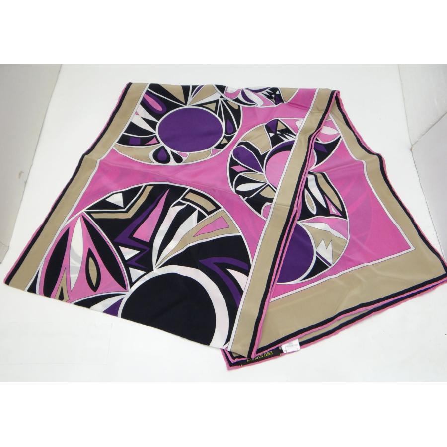 EMILIO PUCCI（エミリオプッチ） シルク ストール スカーフ ピンク系