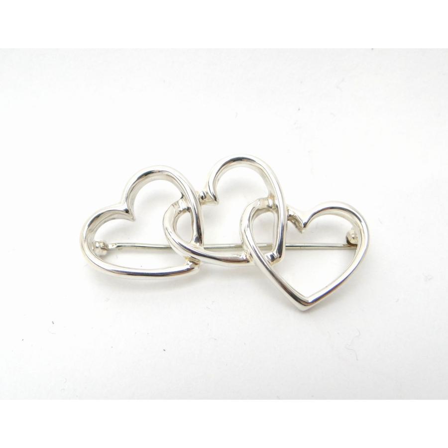 TIFFANY&Co.（ティファニー） トリプルハート ピンブローチ SV925