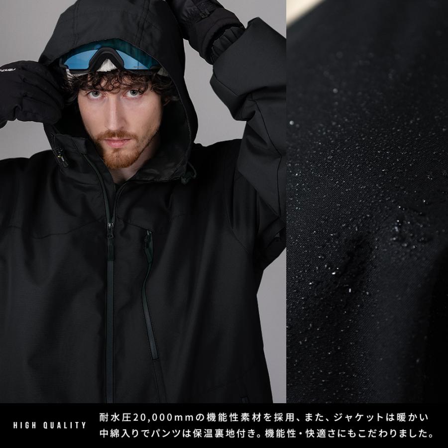 BLACK SNOW スノボウェア メンズ 上下セット スノーボードウェア