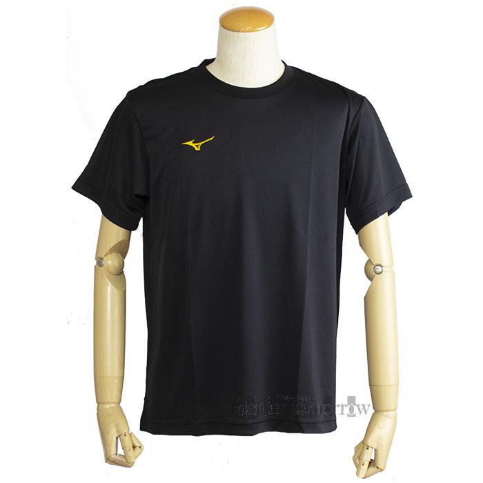 MIZUNO（ミズノ） Tシャツ 半袖 黒 32MA119090 ブラック×ゴールド