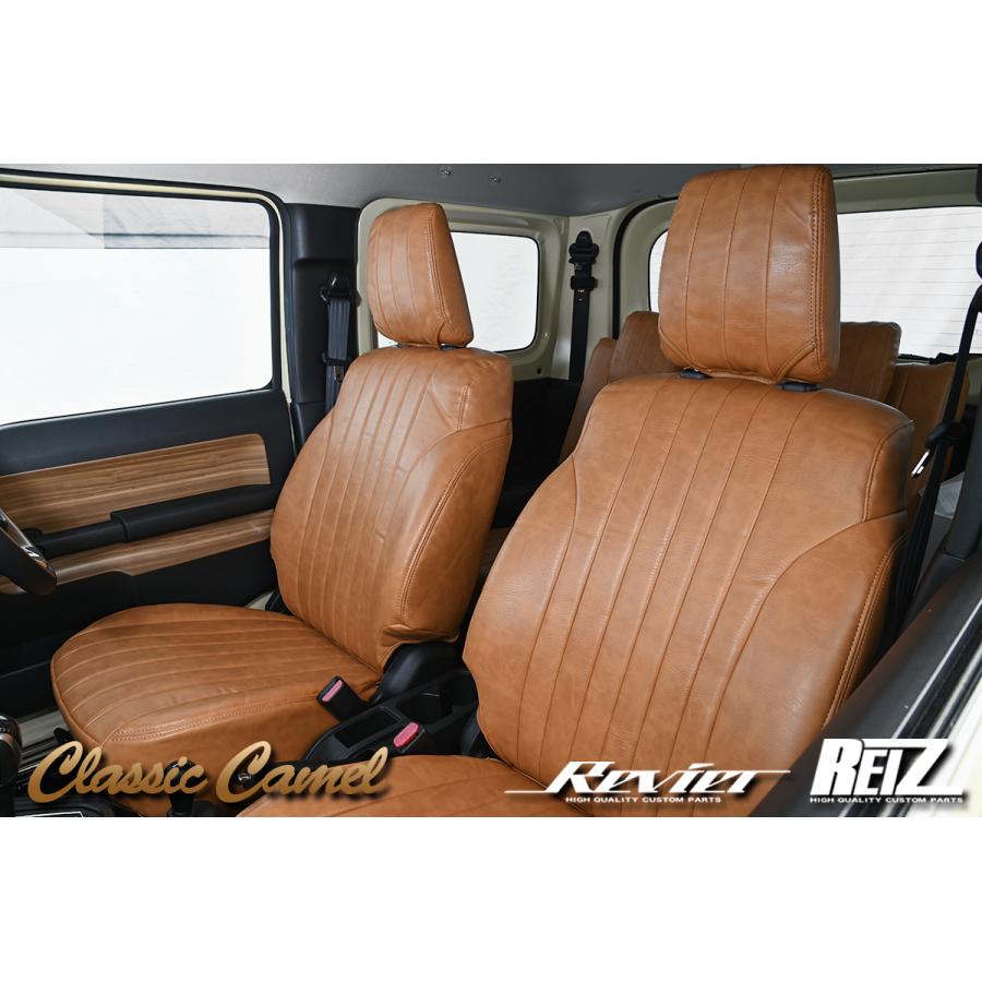 ジムニー クラシックレザーシートカバーキャメル【JB64W/JB74W <br