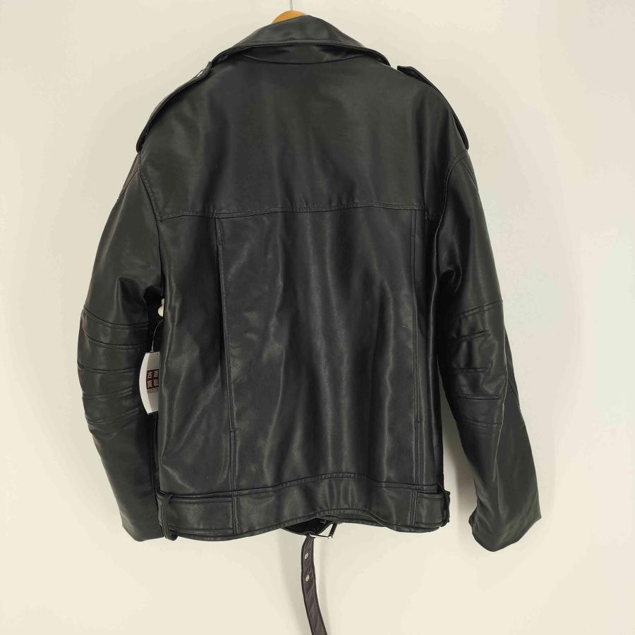ZARA（ザラ） オーバーサイズ フェイクレザー ライダースジャケット
