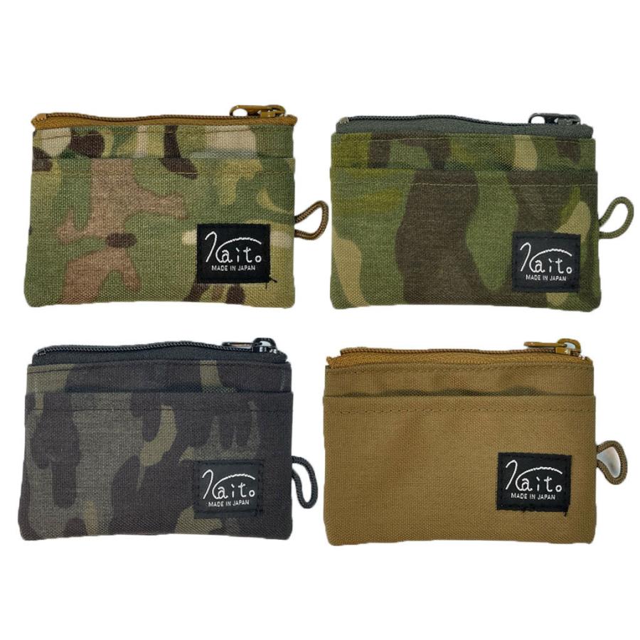 KAITO小銭入れ(陸上自衛隊/迷彩/OD/TAN/訓練小物/身分証入れ/サイフ