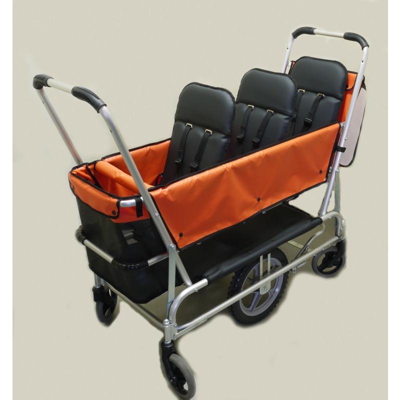 おサンポカー 多人数乗車 3人乗り 五十畑工業 縦型スリム三人乗り SL-3