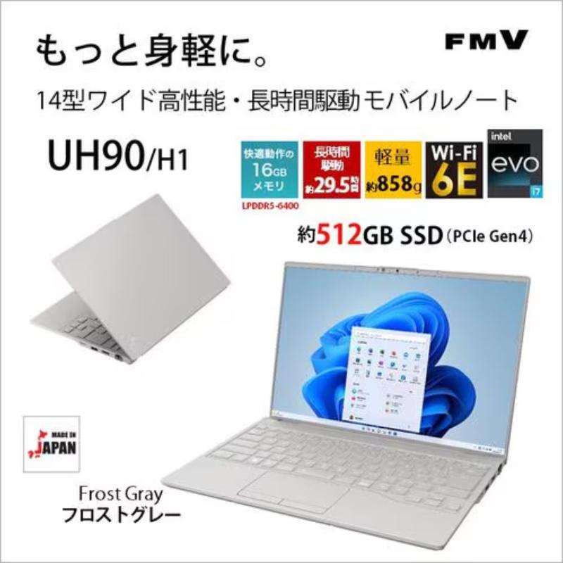 LIFEBOOK UH 富士通 FUJITSU ノートパソコン FMV UH90/H1 14型/ Core