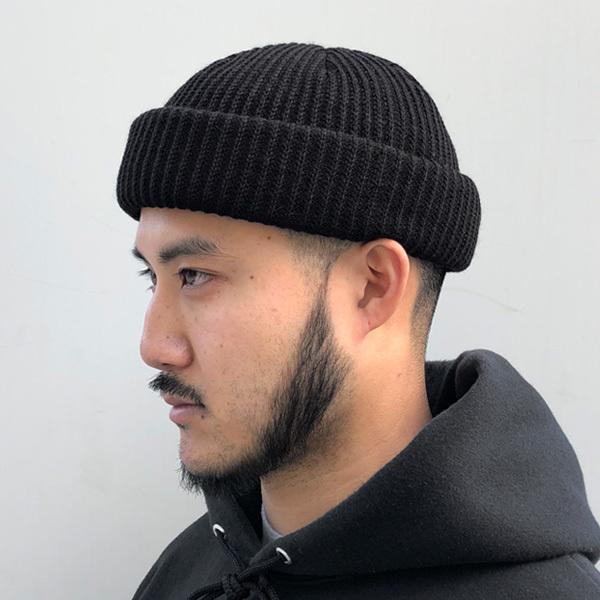ADVANCE アドバンス ACRYL BEANIE アクリルビーニー BLACK ワッチ