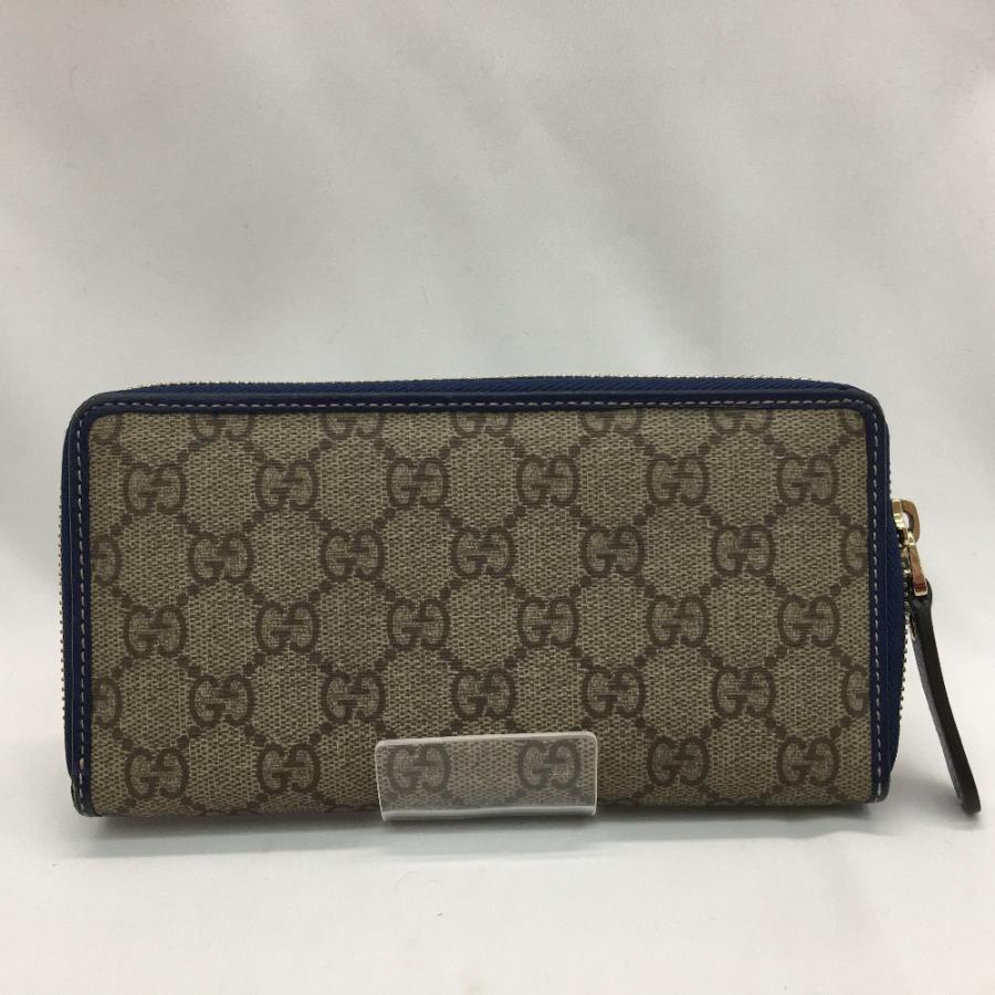 GUCCI（グッチ） ▽▽ ユニセックス 長財布 ラウンドファスナー GG