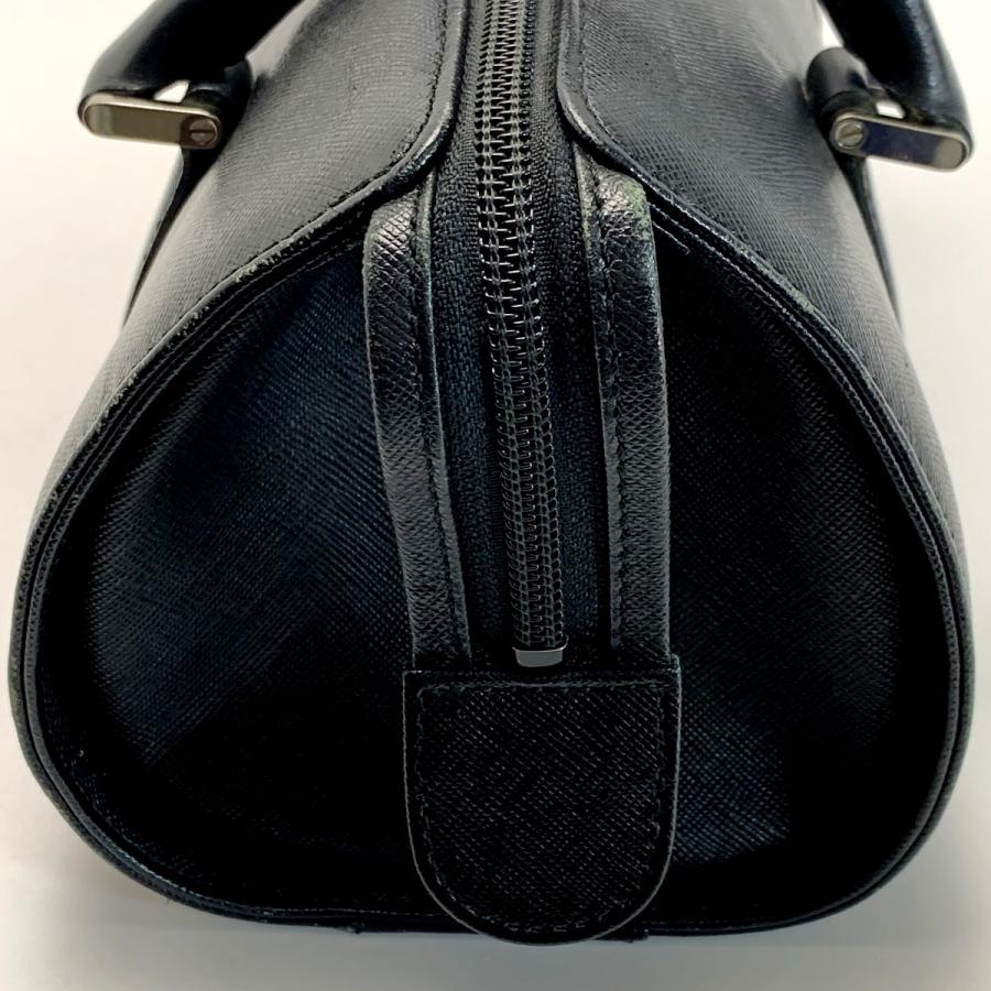 BURBERRY（バーバリー） レザー ブラック ミニボストンバッグ ドラム型