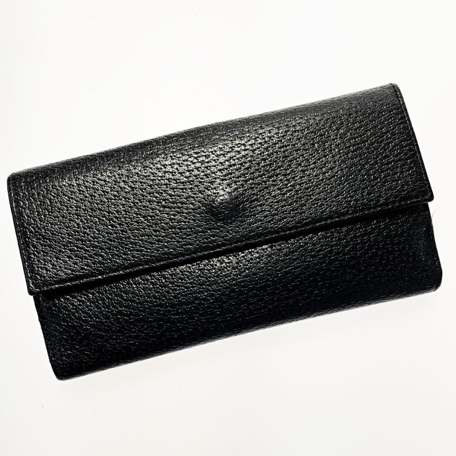 GUCCI（グッチ） 2つ折り長財布 035・1408・2097 ブラック ピグスキン